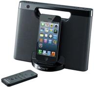 highly portable sony rdp-m7ipn lightning 🎵 iphone/ipod speaker dock in sleek black design logo