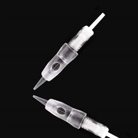 img 2 attached to 🔒 High-Quality Safety Membrane Needle Cartridge Set - 10PCS M3 | Compatible with Meraki, Intelli, Arrow & Lady PMU Machine by Mellie Microblading | 1RL.25mm