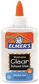 img 2 attached to 📚 Elmer's Washable No-Run School Glue, 5 oz, Clear: Mess-free solution for school projects