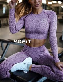 img 1 attached to YOFIT Workout Seamless Leggings Athletic Sports & Fitness in Team Sports
