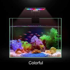 img 1 attached to 🐠 Senzeal M-180 Aquarium LED Light for 12 Inch Fish Tank - US 5W 16 LED Planted Clip-on Light, 550LM White Lighting
