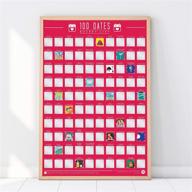 💑 explore love & adventure: 100 dates bucket list scratch poster - uncover romantic experiences! logo