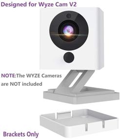 img 2 attached to Enhance Security with (Pack of 4) Wyze Cam V2 Wall Mount Bracket: Full Install Kit for Indoor/Outdoor 1080p HD Cameras