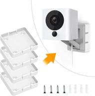 enhance security with (pack of 4) wyze cam v2 wall mount bracket: full install kit for indoor/outdoor 1080p hd cameras logo