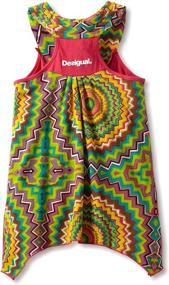 img 1 attached to Дизайнерская спортивная блузка для девочек Desigual розового цвета с застежкой на спине