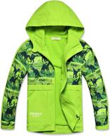 mgeoy lightweight waterproof raincoats: premium windbreakers for stylish boys' clothing logo