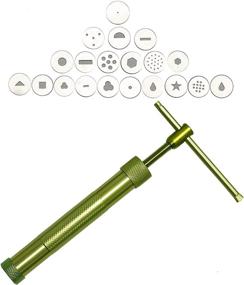 img 4 attached to 🔧 Versatile Clay Tools: Stainless Steel Extruder for Sugar Paste, Churro Maker & Clay Press