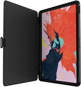 img 2 attached to 📱 12.9 inch iPad Pro Speck Presidio Folio Case: Black Protective Tablet Cover with Drop Protection