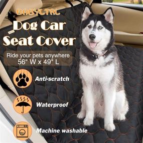 img 3 attached to 🐾 Ultimate Protection: Waterproof Pet Car Seat Cover for Dogs - Universal Size for Cars, Trucks, and SUVs (Black, 56"W x 49"L)