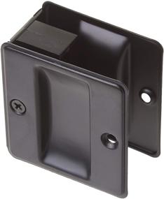 img 2 attached to idh by St. Simons 25410-019: Elegant Matte Black Solid Brass Pocket Passage Door Pull - Premium Quality