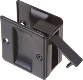 img 4 attached to idh by St. Simons 25410-019: Elegant Matte Black Solid Brass Pocket Passage Door Pull - Premium Quality