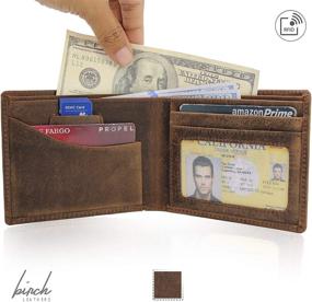 img 1 attached to 👔 Minimalist Bi Fold Credit Card Wallet: Essential Men's Accessory