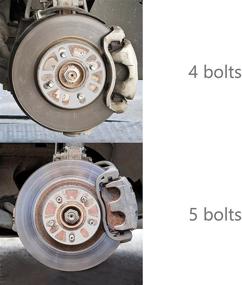 img 2 attached to 🔧 WHEEL CONNECT Универсальный дистанционный кольцевой проставка для колес, толщина 3 мм (1/8 дюйма) - Улучшение производительности для нескольких болтовых шаблонов - 5х100, 5х112, 5х120 и др. - Литой алюминий, комплект из 2 шт.