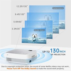 img 2 attached to High-Brightness Outdoor Movie Projector 6500 Lumens with Screen, Yefound Home Theater Projector, Full HD 1080P Compatibility for HDMI/USB/TV Stick/PS4/PC