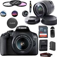 📷 canon eos rebel t7 (2000d) dslr camera with 18-55mm lens kit (black) - essential accessories package logo