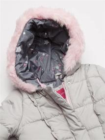 img 3 attached to ❄️ LONDON FOG Girls' Snowsuit Set with Snowbib and Puffer Jacket