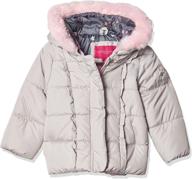 ❄️ london fog girls' snowsuit set with snowbib and puffer jacket логотип