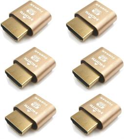 img 4 attached to 🔌 6-Pack 4K HDMI Dummy Plug for Ethereum ETH ZEC BTC Mining - High-Resolution Virtual Monitor Emulator, Headless Display Adapter Supports up to 3840x2160@60Hz-1080@120Hz Graphics Acceleration
