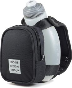 img 4 attached to 🏃 NGN Sport Handheld Running Water Bottle: Hydration Pack with Zippered Pocket - 10 oz