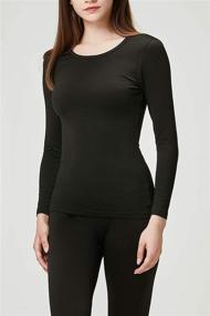 img 2 attached to Durable and Stylish DEVOPS Women's Thermal Underwear Long Johns Set for Optimal Comfort