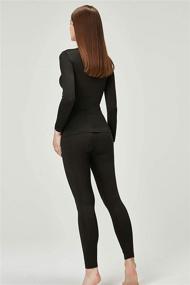 img 3 attached to Durable and Stylish DEVOPS Women's Thermal Underwear Long Johns Set for Optimal Comfort