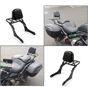 img 1 attached to Отсоединяемая спинка для пассажира и багажный багажник для Kawasaki Vulcan S 650 VN650 2015-2019: идеальный комфорт во время поездки и удобное хранение