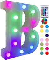 🔤 colorful led alphabet marquee letter lights with remote control – light up neon sign, battery operated night lights for wedding, bar, diy decoration логотип