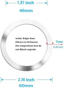 img 1 attached to 🔌 Enhanced Wireless Charger with Magnet Attracting Ring & Magnetic Phone Mount Holder