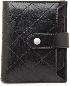 img 4 attached to LAORENTOU Leather Wallets Bifold Zipper Women's Handbags & Wallets in Wallets