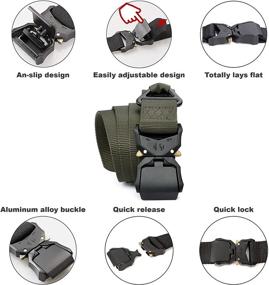 img 3 attached to DEYACE Tactical Military Non Slip Quick Release Men's Accessories