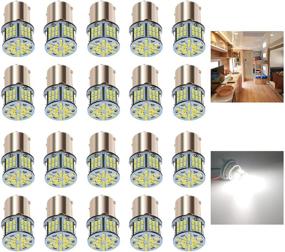 img 4 attached to 🔆 KISLED 12V RV LED Lights, 1141 1156 1003 1073 BA15S 7506 LED Bulbs for RV Camper Trailer Boat Trunk Interior Indoor Tail Lights, White - 20 Pack