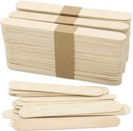 🔨 120 pieces of 5.9 inch wooden craft sticks - perfect for model building, kids' handicrafts, and craft projects logo