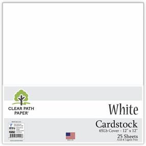img 4 attached to 📄 Premium White Cardstock - 12x12 inch - 65Lb Cover - 25 Sheets by Clear Path Paper: High-Quality, Heavyweight and Smooth Finish