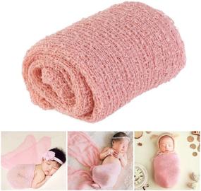 img 4 attached to 📸 Tinksky Long Ripple Wrap - Snow Tooth-Colored: Capture Precious Newborn Moments with this DIY Baby Photography Prop