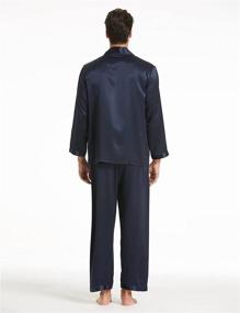 img 3 attached to Luxuriously Comfortable 👔 LilySilk Men's Lightweight Mulberry Pajamas