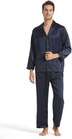 img 4 attached to Luxuriously Comfortable 👔 LilySilk Men's Lightweight Mulberry Pajamas