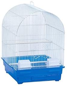 img 2 attached to 🐦 Stunning Blue Ribbon Arch Style Roof Bird Cage: Perfect Habitat for Your Feathered Friend