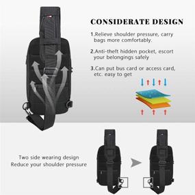 img 2 attached to 🎒 Waterproof Crossbody Shoulder Bag - Resistant Backpack