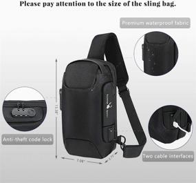 img 3 attached to 🎒 Waterproof Crossbody Shoulder Bag - Resistant Backpack