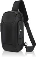 🎒 waterproof crossbody shoulder bag - resistant backpack logo