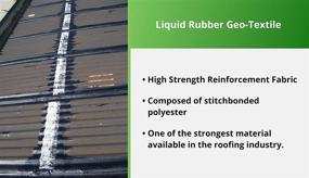 img 3 attached to Geo-Textile Liquid Rubber Sealant - Seam and Joint Repair for Leaks, Restoration, and Easy Application - 4 Inch x 50 Foot Roll