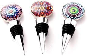 img 3 attached to Sunbright Wine Bottle Stoppers: Adorable Kitchen Decor & Perfect Wine Gifts, Ideal for Birthdays, Weddings, Bars - Set of 3