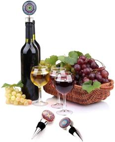img 2 attached to Sunbright Wine Bottle Stoppers: Adorable Kitchen Decor & Perfect Wine Gifts, Ideal for Birthdays, Weddings, Bars - Set of 3