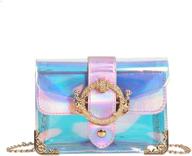👜 tendycoco clear shoulder crossbody messenger women's handbags & wallets logo