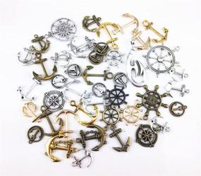 img 2 attached to ⚓️ Yueton 100-Gram Assorted DIY Antique Anchor Charms: Enhance Craft Making with Pendant Making Accessory (Anchor)