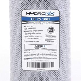 img 1 attached to Hydronix CB 25 1001 Carbon Filter Length – Superior Filtration for Excellent Water Purification