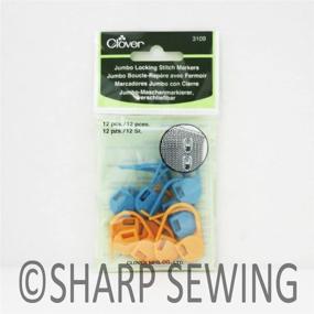 img 3 attached to 🍀 CLOVER 3109 Locking Stitch Markers - Jumbo Size for Optimal Sewing Projects