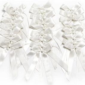img 3 attached to FQTANJU Delicate Wedding Bowknots Decorations Crafting