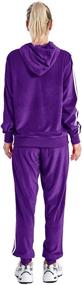 img 2 attached to Jogging Velour Hoodie Pieces Tracksuits Sports & Fitness