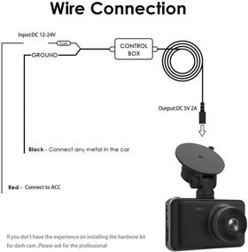 img 1 attached to 🔌 Набор для жесткого подключения видеорегистратора: длинный кабель питания Micro USB и Mini USB на 13 футов для видеорегистратора - надежный предохранитель и зарядное устройство